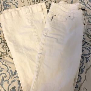 White House | Black Market white bootcut jeans